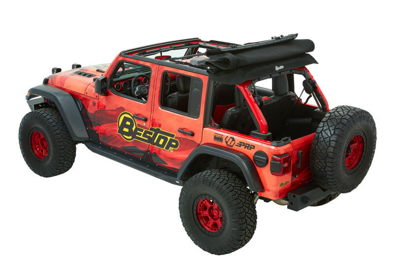 Bestop Trektop Ultra(TM) Slantback Soft Top with Top and Back Open