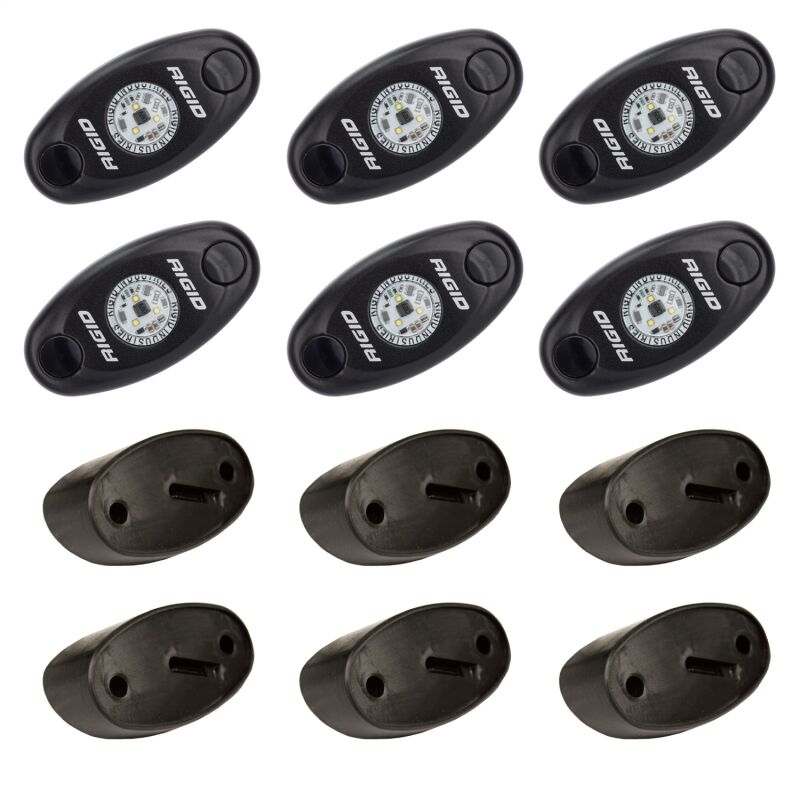 RIGID Industries A-Series LED Universal Rock Light Kit Set of 6