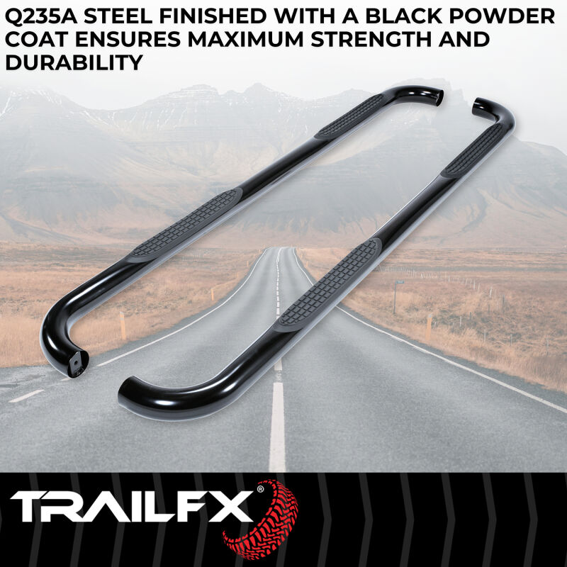 LUND 3 In Round Bent Nerf Bars Off Vehicle