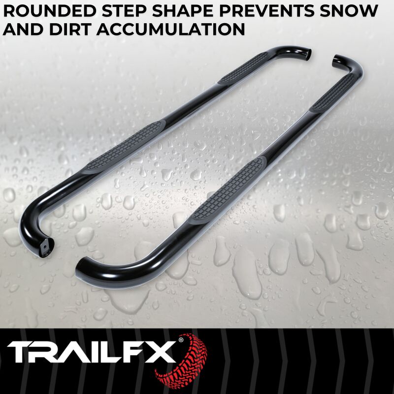 LUND 3 In Round Bent Nerf Bars Off Vehicle