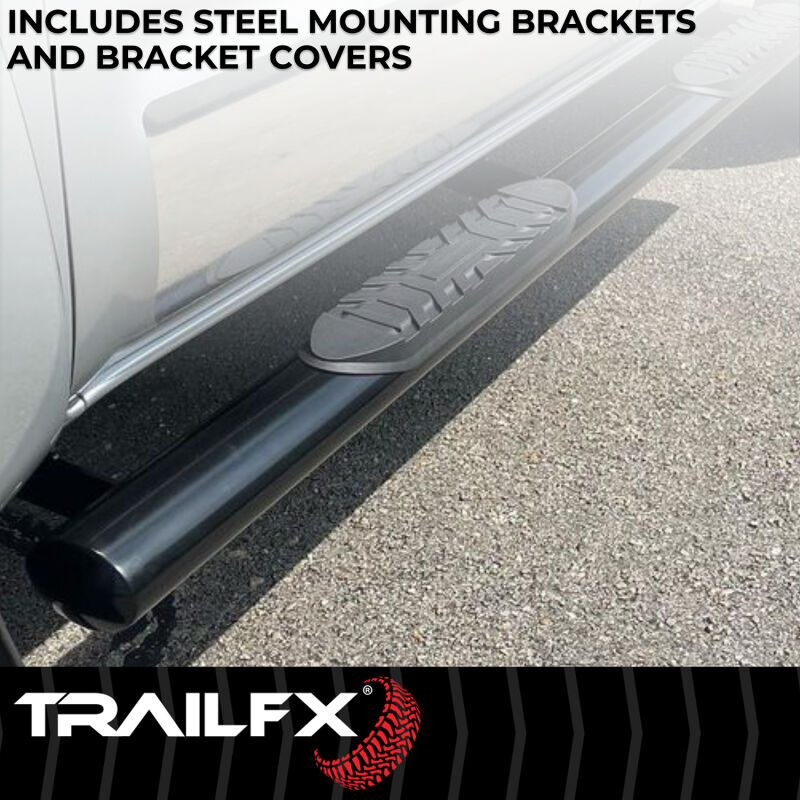 TrailFX 4 Inch Oval Straight Step Bars