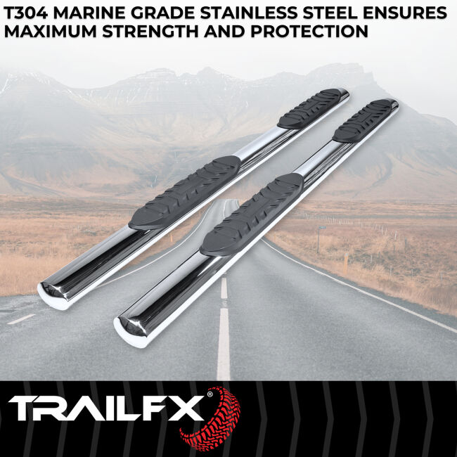 4 Inch Oval Straight Pol Stainless Steel Rocker Panel Mount | #TFX ...