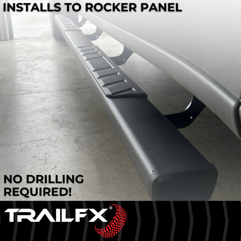 TrailFX 4 Inch Trapezoid Straight Step Bars - Mounting Brackets