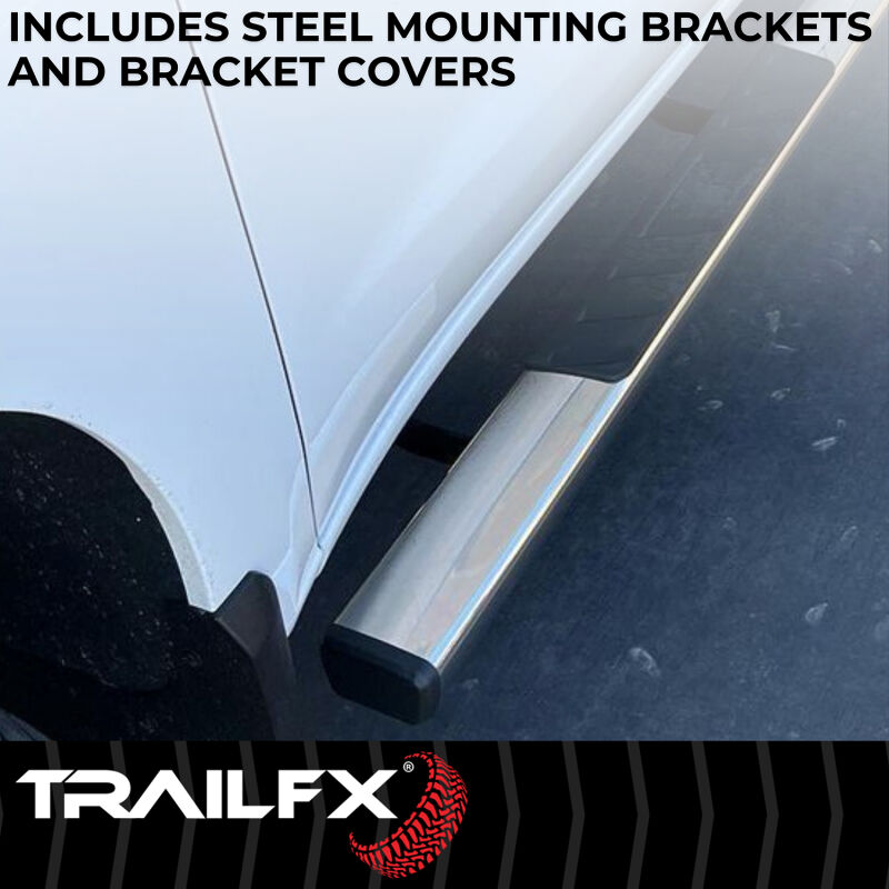 TrailFX 4 Inch Trapezoid Straight Step Bars