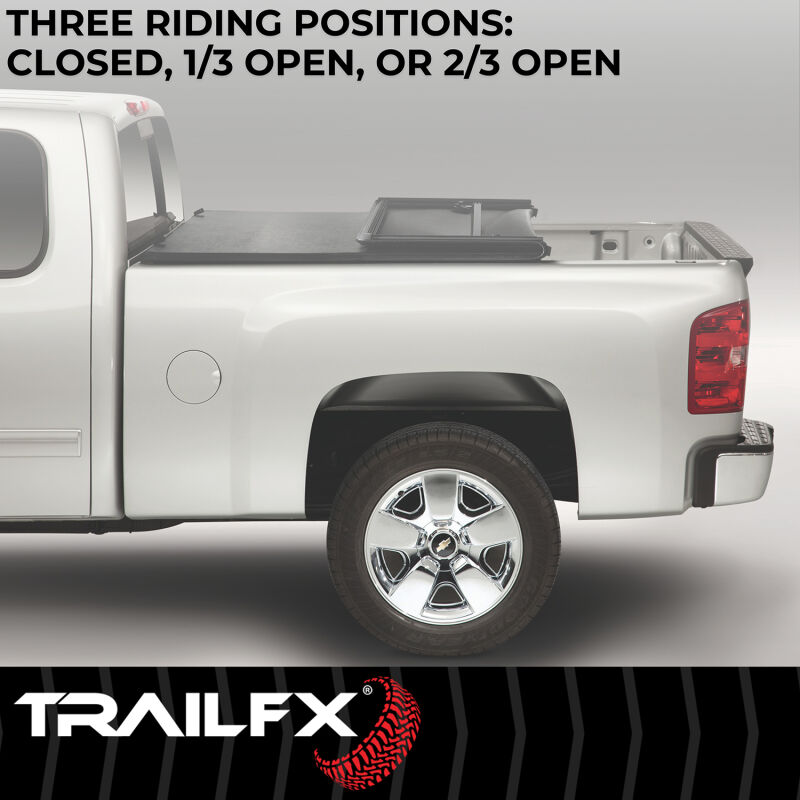 TrailFX Soft Folding Tonneau Cover Positions