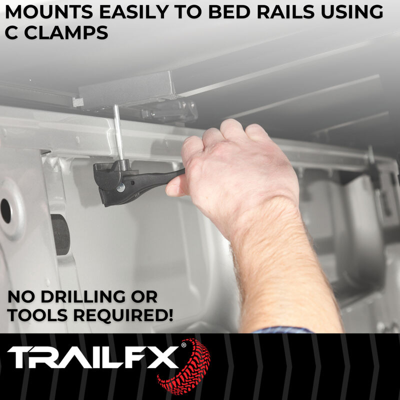 TrailFX Soft Folding Tonneau Cover Details Image